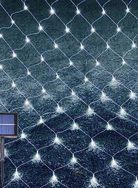 Solar Net Mesh String Lights Outdoor Waterproof Fairy Light