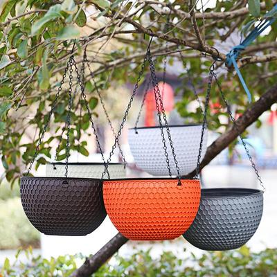 Macrame Honeycomb Rattan Plaited Hanging Baskets Garden