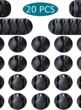 USB Cable Clips Organizer Self Adhesive Wire Holders Ideal