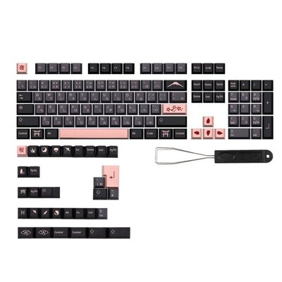 136 Key NightSakura Keycap Pbt Keycaps for Dz60/RK61/64/Gk61