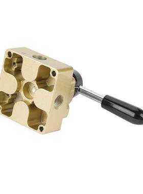 /8 3-Positions 4-Way Pneumatic Air Control Hand Lever Valve