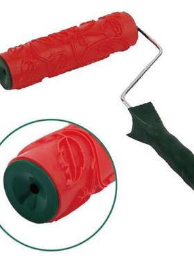 7inch Rubber Pattern Roller brush Paint roller Embossed Text