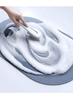 Home Bath Mat Coral Fleece Carpet Water Absorption Nonslip M