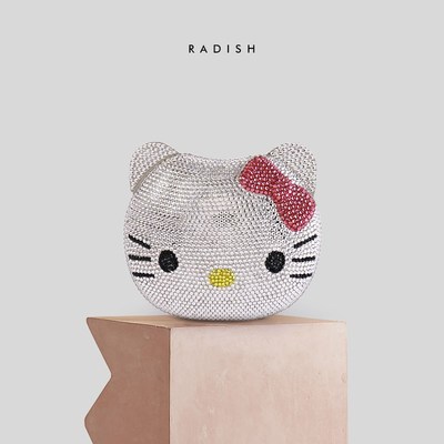 New Super Cute Kitty Girl Cartoon Diamond Bag Holle Cat Dia