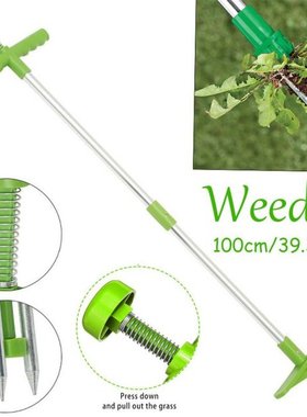 100CM Long Handle Weeds Remover Durable Garden Lawn Weeder O