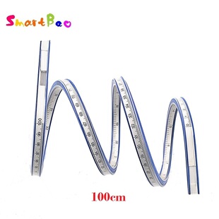 100cm Snake Shaped Ruler Soft Flexible Curve Ruler Flex