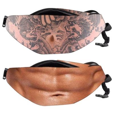 Dad Bag Belly Waist Pack Funny Belt Bag Coin Purse Flesh