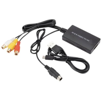 Svideo To HDMI Converter S-Video And 3RCA CVBS Composite To