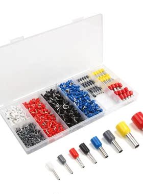 1200Pcs Wire Copper Crimp Connector cooper Ferrules kit Insu