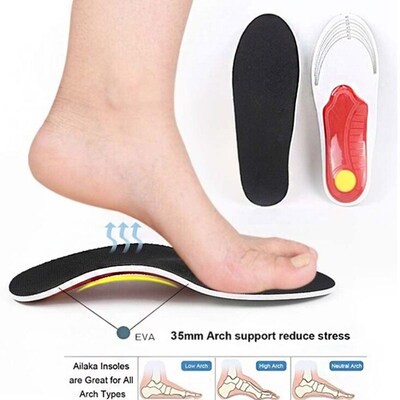 Insole Inserts Arch-Support Orthopedic Flat-Feet Plantar Fas