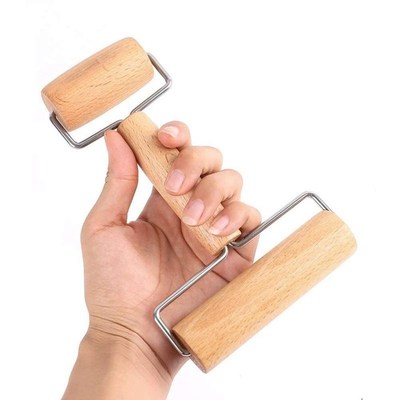 2 in 1 T-Shape Wooden Double-sided Rolling Pin Kitchen Pizza