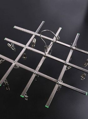 20 Clips Stainless Steel Windproof  Hanger Sock Drying Rack