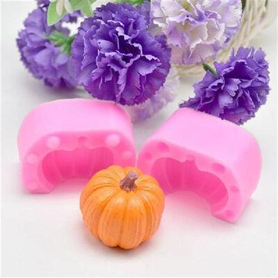 50pcs Silicone Pumpkin Mold Chocolate Cake Decoration