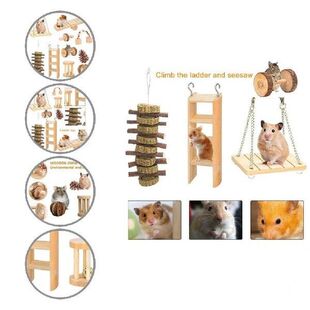 Bunny Chew Toys Interactive Creative Small Pet Ladder Swing
