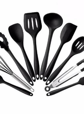 10pcs/lot Silicone Kitchen Utensils Set Heat Resistant