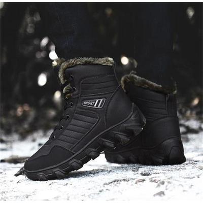 HighTop Outdoor Big Size Men Hiking Shoes Winter Keep Warm W