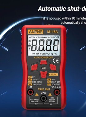 2022 New M118A Digital Multimeter Auto Range True RMS NCV Te