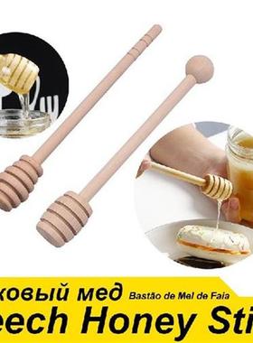 100 Pcs Beech Honey Stick Honey Stirrer Stir Bar Beekeeping