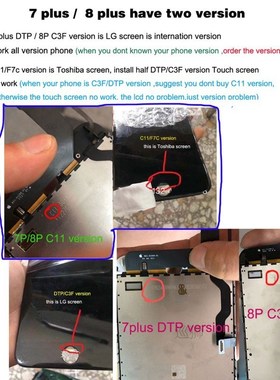 Official Original lcd For iPhone 6 6s 7 8 Plus ecran LCD Tou