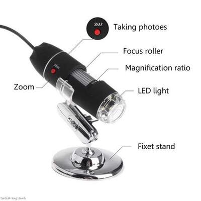 1600X 0.3MP Zoom Microscope 8 LED USB Digital Handheld Magni