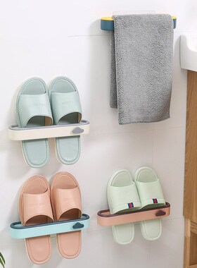 Rack-Holder Shoes-Organizer Slippers Hanging-Shelf Wall-Moun