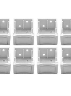 8Pcs 1 Inch Blind Brackets White Profile Box Mounting