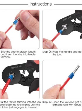 Ferrule Wire Terminal Kit Crimp Connector Set Insulated Unin