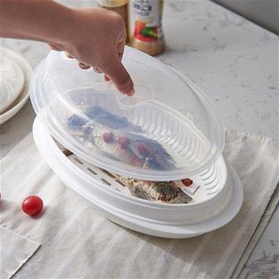 Food Grade PP Fish Bowl Steamer Plate Microwave Oven Fish