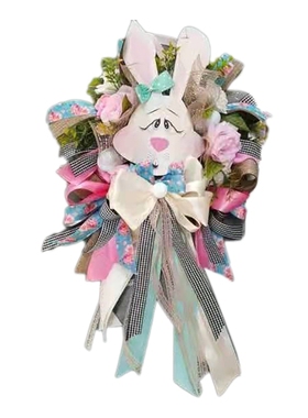 Happy Easter Bunny Wood Slices Easter Hanging Pendant