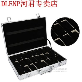 24 Grid Aluminum Suitcase Case Display Storage Box Watch Sto