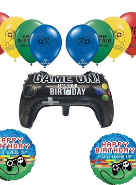 11pcs Game Controller Mylar Foil Balloon Game on Joystick