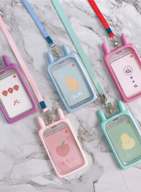 High Quality Credit Card ID Holder Cute Cartoon Silicone  Bu