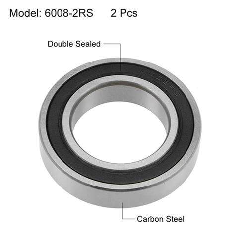 6008-2RS Deep Groove Ball Beings Z2 40x68x15mm Double Seal