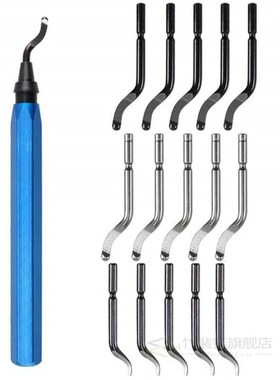 Handle Burr Metal Repair Deburring Tool Kit 15pc Router Bit