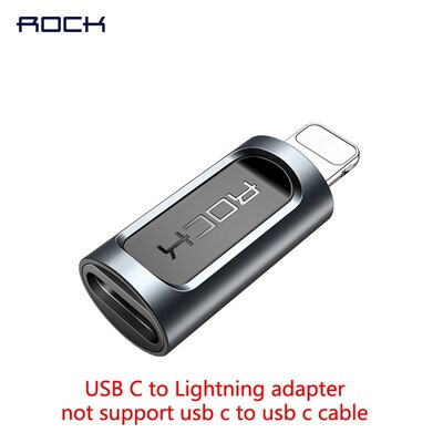Rock for usb c to lightning adapter charging cable converter