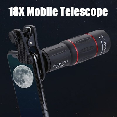 18x25 Monocular Zoom HD Optical Cell Phone Lens niversal Obs