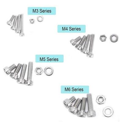 660 PCS Nut And Bolt Assembly, 304 Stainless Steel Precision