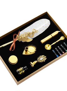 1 Set Quill Pen Set Vintage Feather Pen Kit Multifunctional