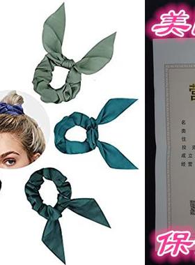 Ondder Hair Scrunchies 6Pack Rabbit Bunny Ear Bow Bowknot