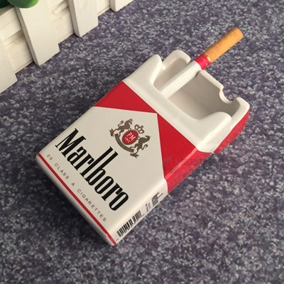 Personality Tobacco cigarette Box Ashtray design Fa
