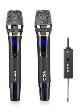 Wireless Microphone 2 Channels UHF Professional Handheld Mic