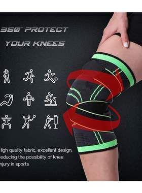 1PC Sports Fitness Knee Pads Men Pressurized Elastic Kneepad