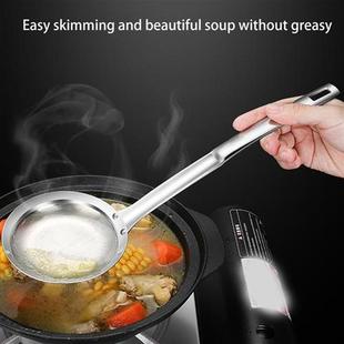 Stainless Steel Oil Strainer Spoon Hot Pot Grease Skimmer