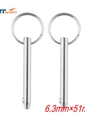 2PCS 6.3*51mm  Marine Grade 1/4 inch Quick Release  Pin for