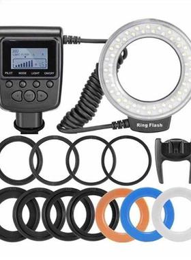 48 Macro LED Ring Bundle with LCD Display Power Control Adap