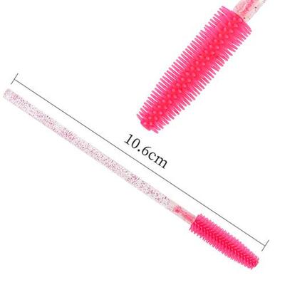 50 pcs Silicone Crystal Mascara Wands Applicator Disposable