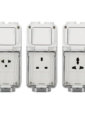 US/UK Plug Electrical Wall Socket Outdoor Waterproof Replace