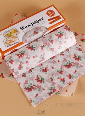 25Pcs Sandwich Wrapping Paper Bread Burger Fries Package Wax