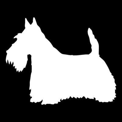 11.9*9.5CM Scottish Terrier Dog Vinyl Decal Car Window Stic