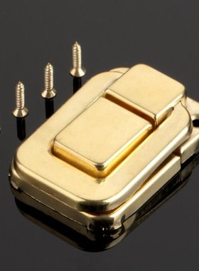 1Pc Antique Gold Box Latches Decorative Hasp Jewelry Wooden
